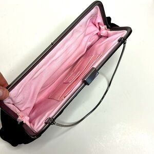 Mary Kay | Black Velvet Silver Clasp Bag | DEADSTOCK RARE | Purse | Clutch Bag